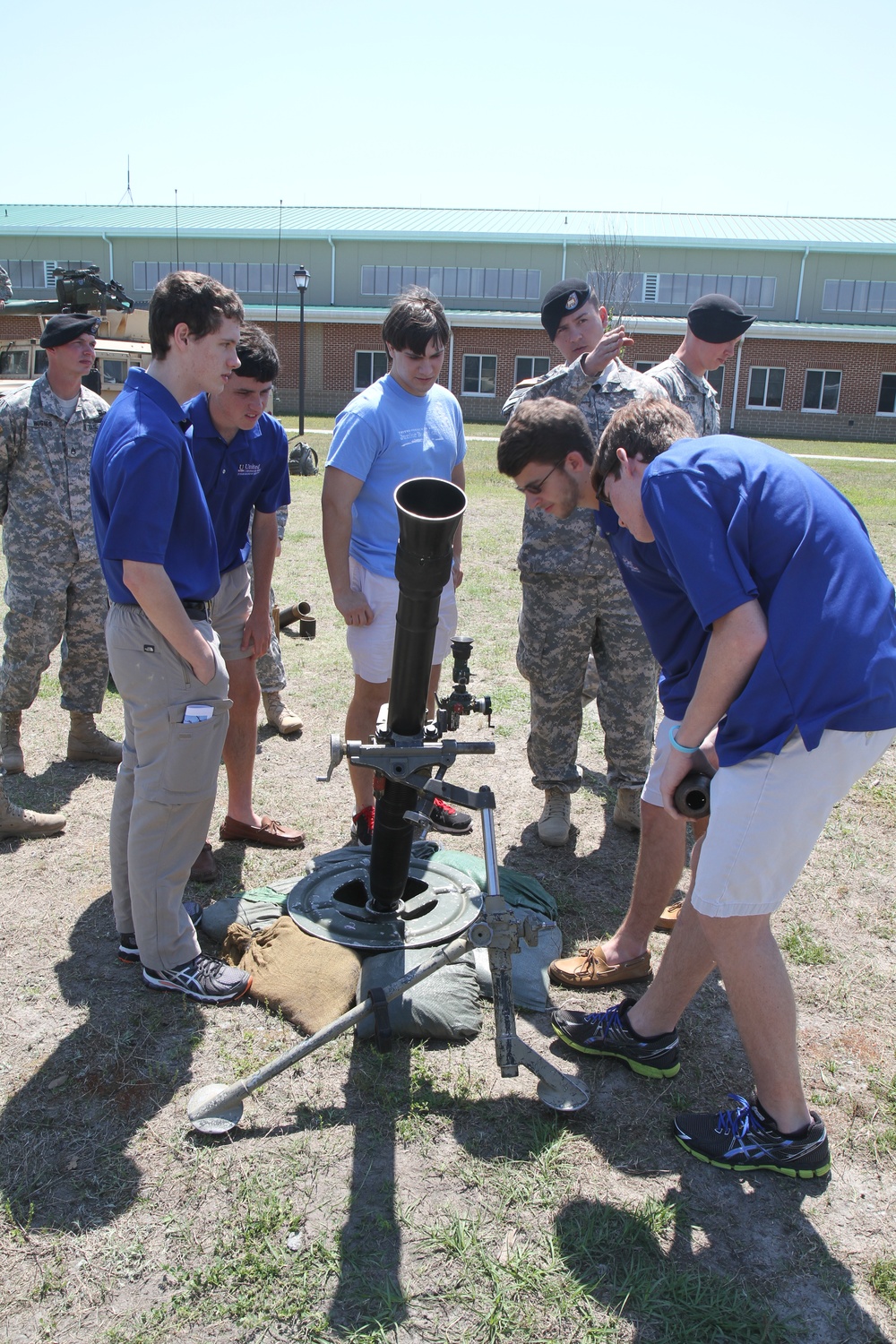 Cottonbalers teach high school students about Soldier life