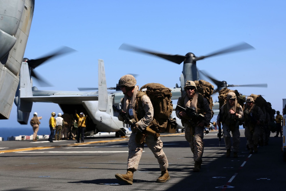 From ship to shore, the 11th MEU flies high