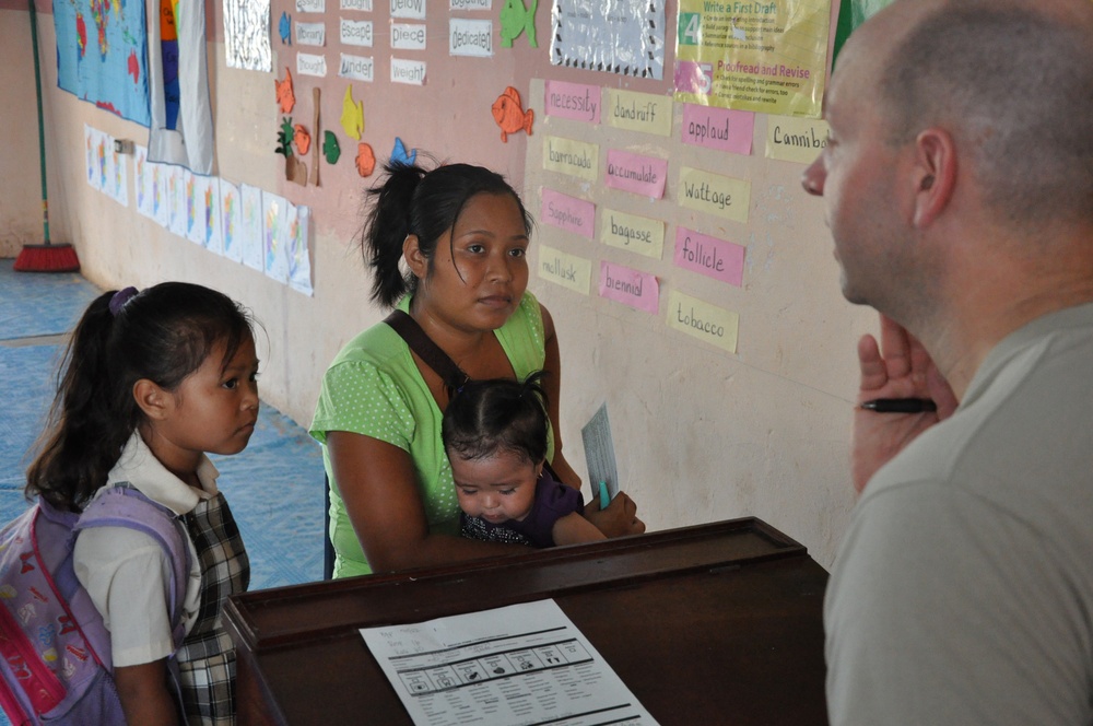 Free medical care provided to Belizean people