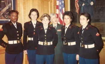 Color guard of women