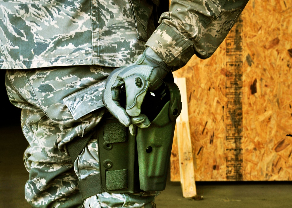 Security Forces Airmen participate in tactical training