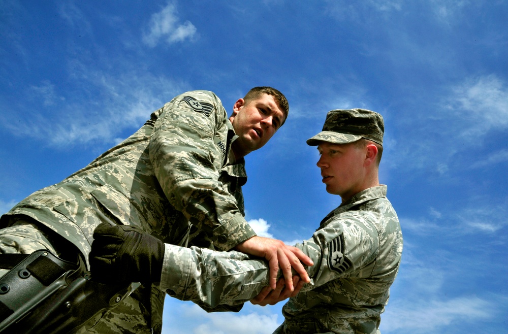 Security Forces Airmen participate in tactical training