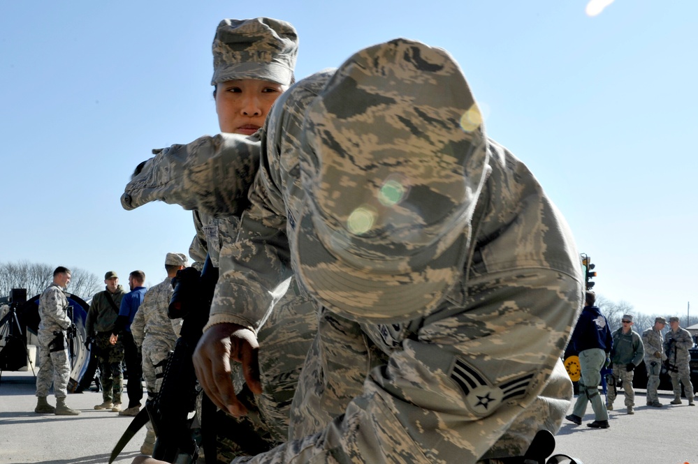 Security Forces Airmen participate in tactical training