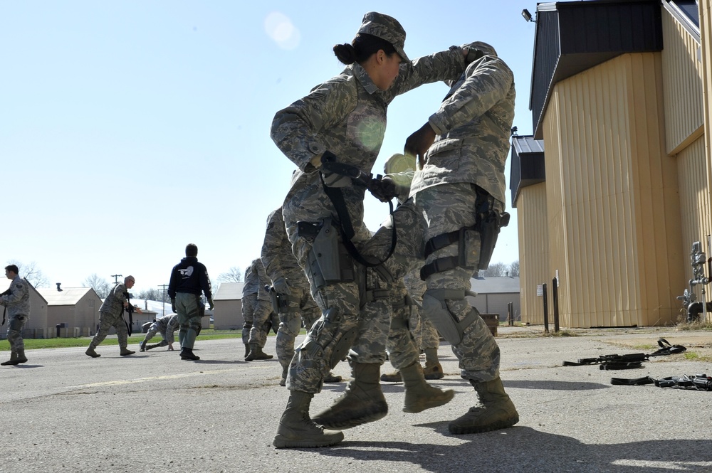 Security Forces Airmen participate in tactical training