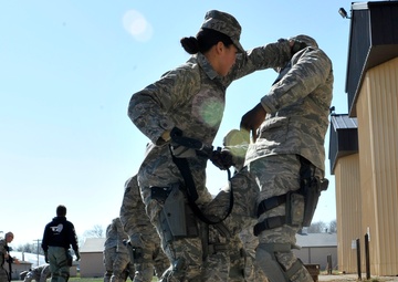 Security Forces Airmen participate in tactical training