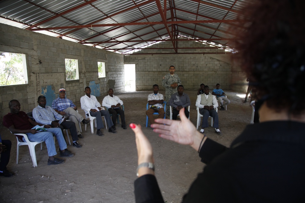 Meeting with pastors and local leaders