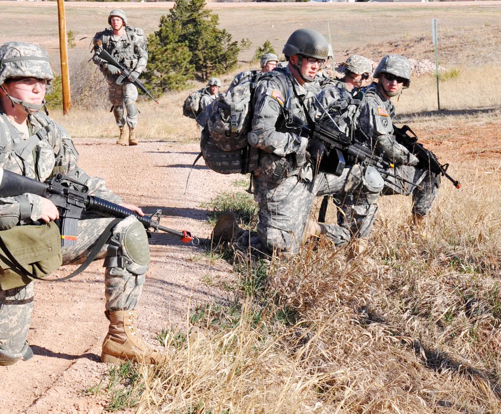 Officer candidates, cadets conduct joint exercise as training nears completion