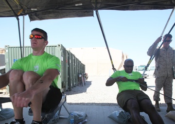 Deployed Marines honor fallen friend, run for MARSOC Foundation