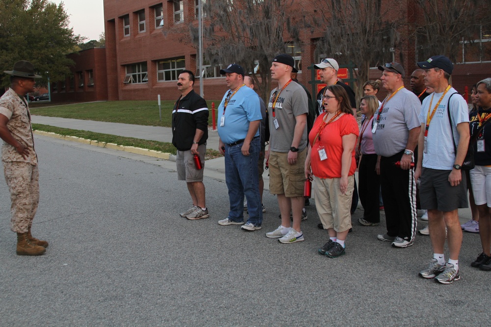 Michigan, Ohio educators visit Marine Corps recruit training