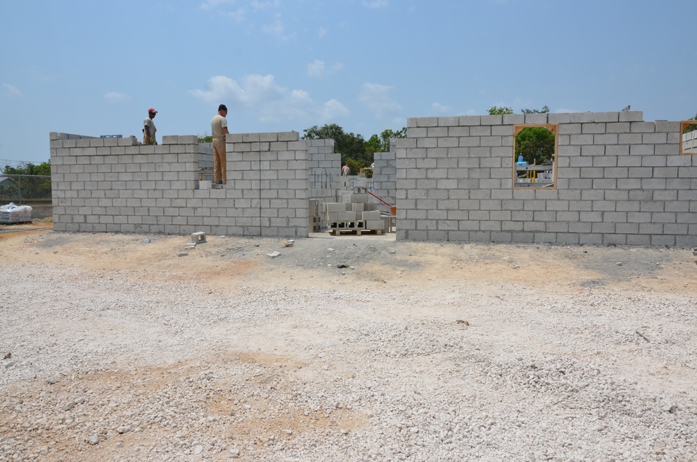BDF, US ahead of schedule on New Horizons preschool construction project in Hattieville