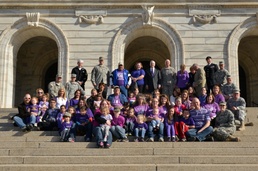 Purple Up! event brings awareness for the Month of the Military Child in Minnesota