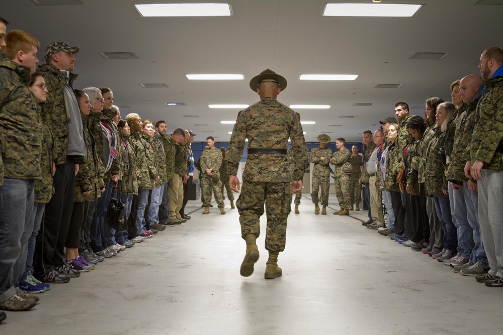 Maryland educators get an inside look at Marine Corps recruit training