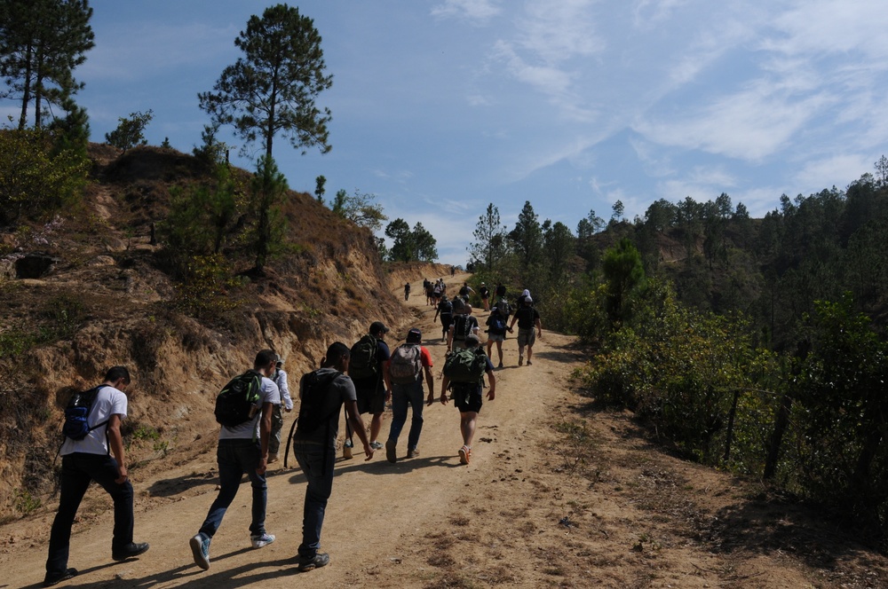 Joint Task Force-Bravo hikes food, supplies to remote village in Honduras