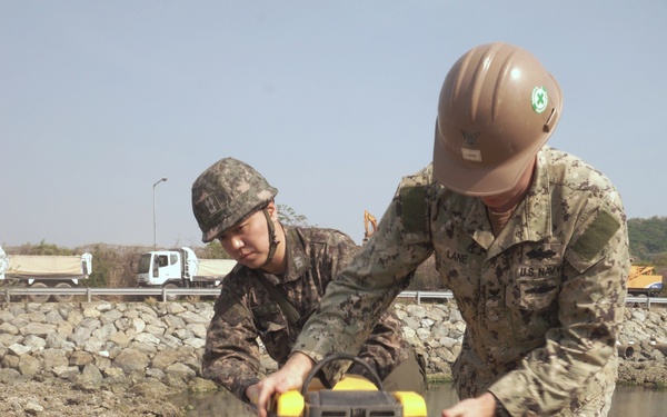 NMCB 1, ROK sailors continue work in Korea
