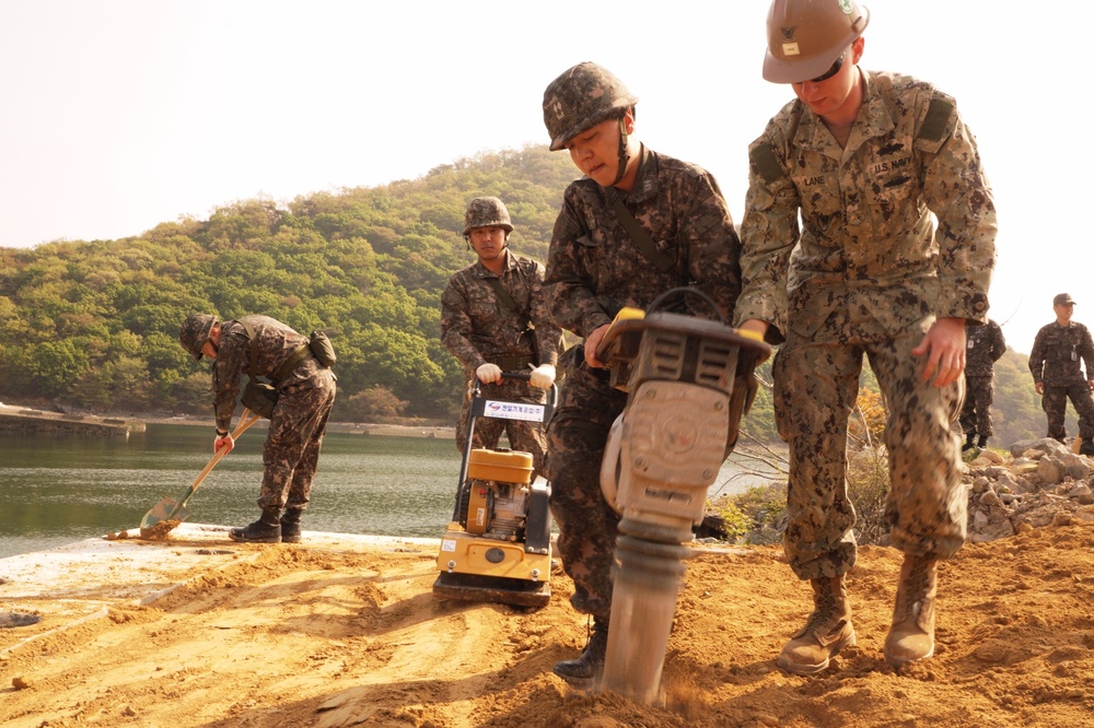 NMCB 1, ROK sailors continue work in Korea