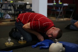 Lifeguard certification class at Cherry Point