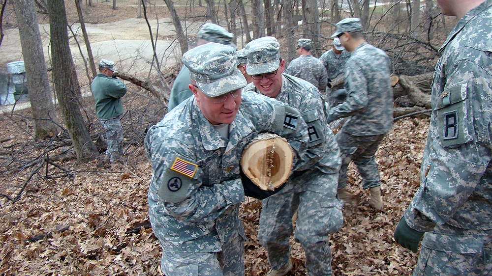 Army Reserve soldiers support park restoration during 106th Army Reserve birthday