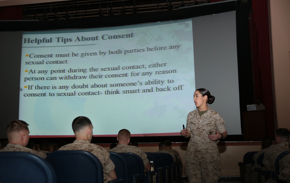 Headquarters Battalion promotes safety during operational pause