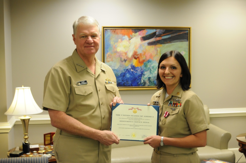 Chief of naval operations flag presentation