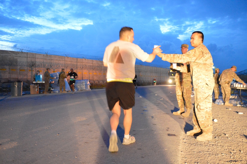 Bagram hosts Boston Marathon Shadow Run-Afghanistan 2014