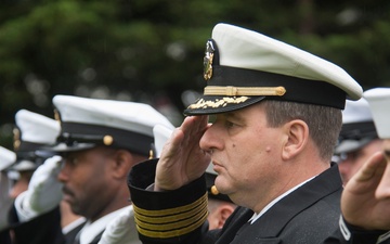 Chief Navy Counselor Billy Spillers' funeral at Arlington Cemetery