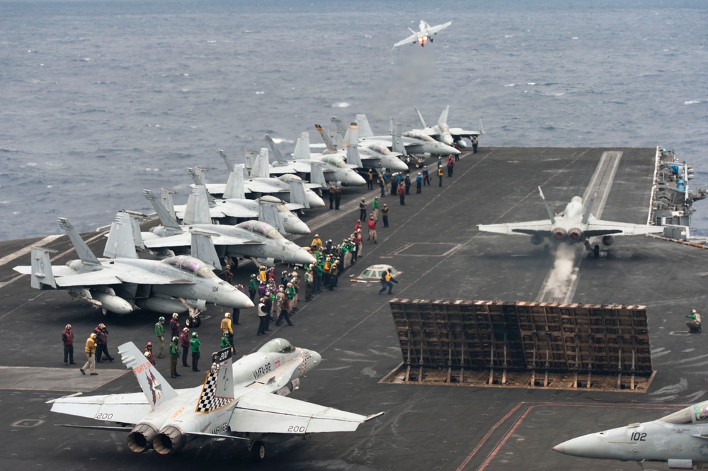 USS Harry S. Truman flight deck activity