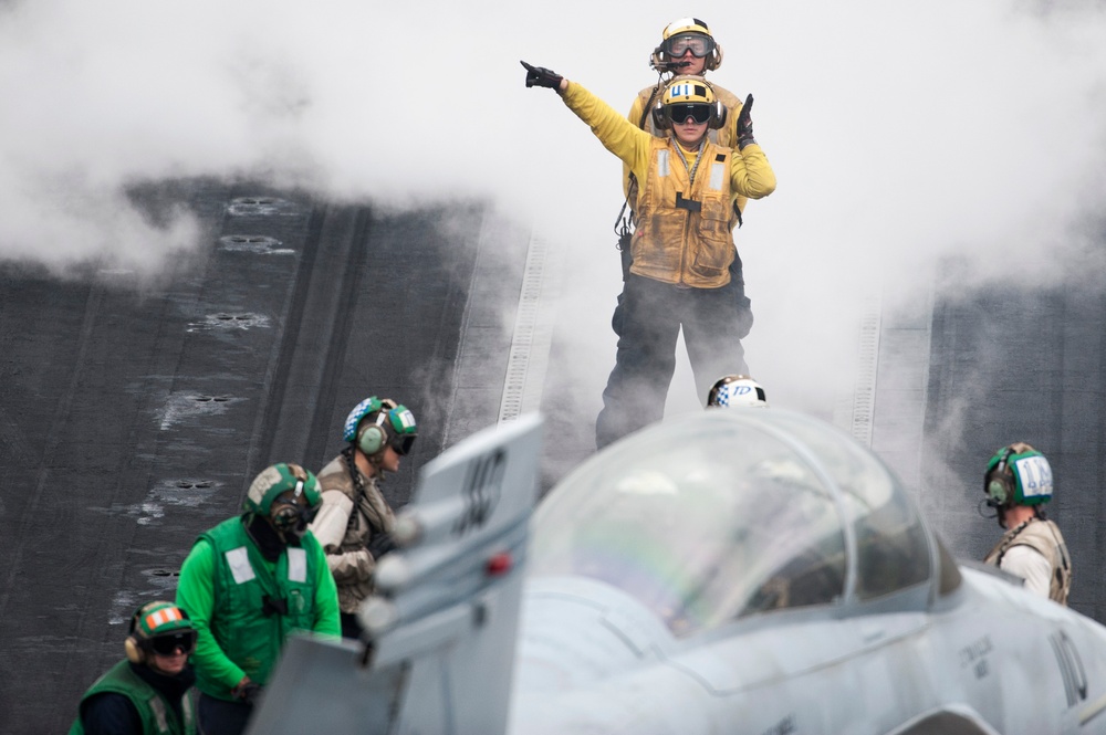 USS Harry S. Truman flight deck activity