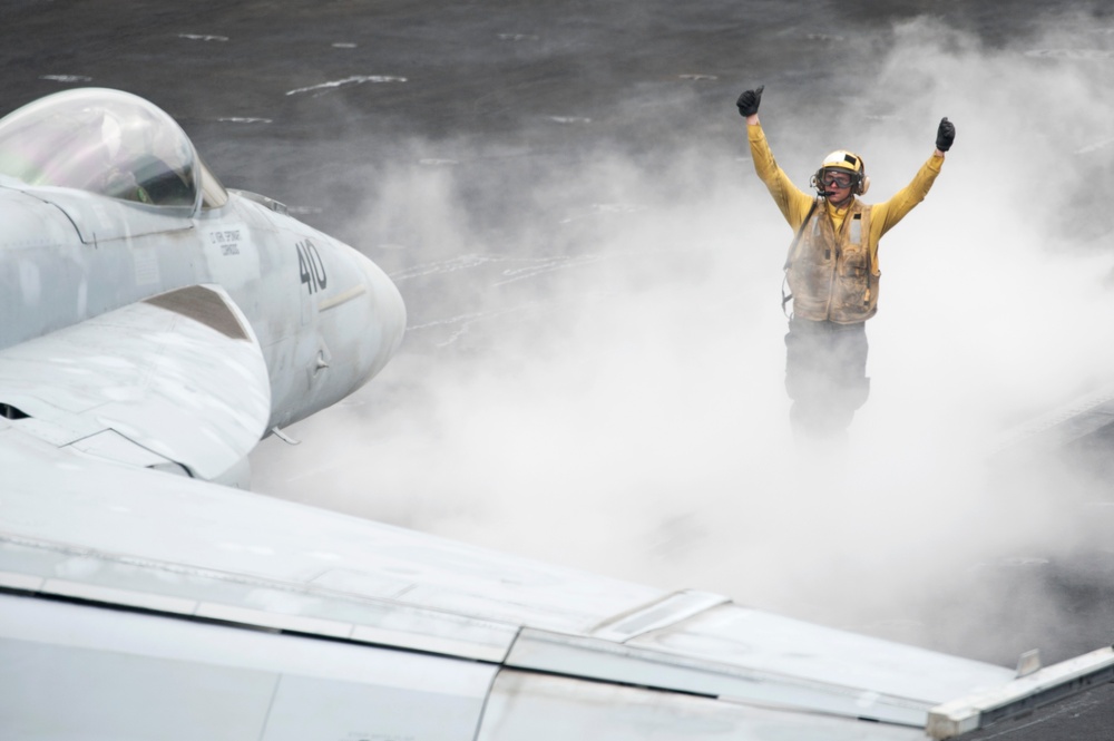 USS Harry S. Truman flight deck activity