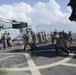 Marines train on riot-control formations, movements and procedures aboard USS Mesa Verde