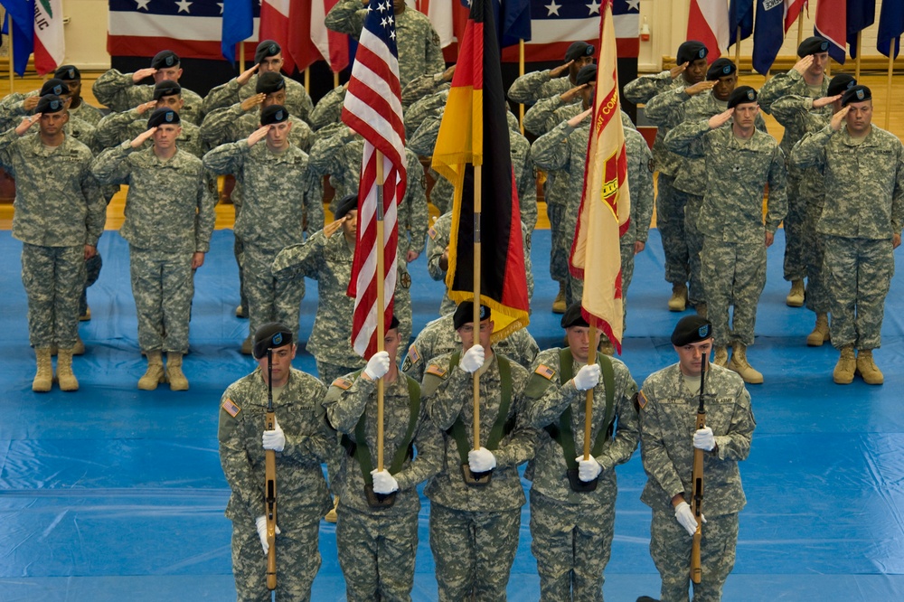 Relinquishment of command and deactivation ceremony at US Army Garrison Mannheim