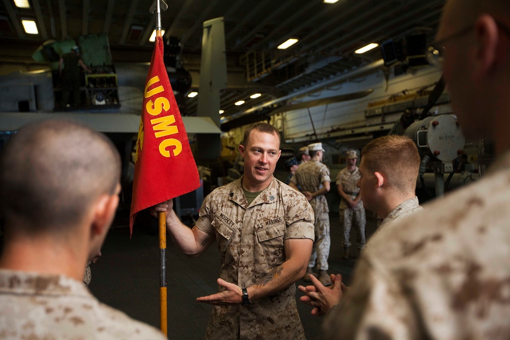 22nd MEU holds corporals course at sea