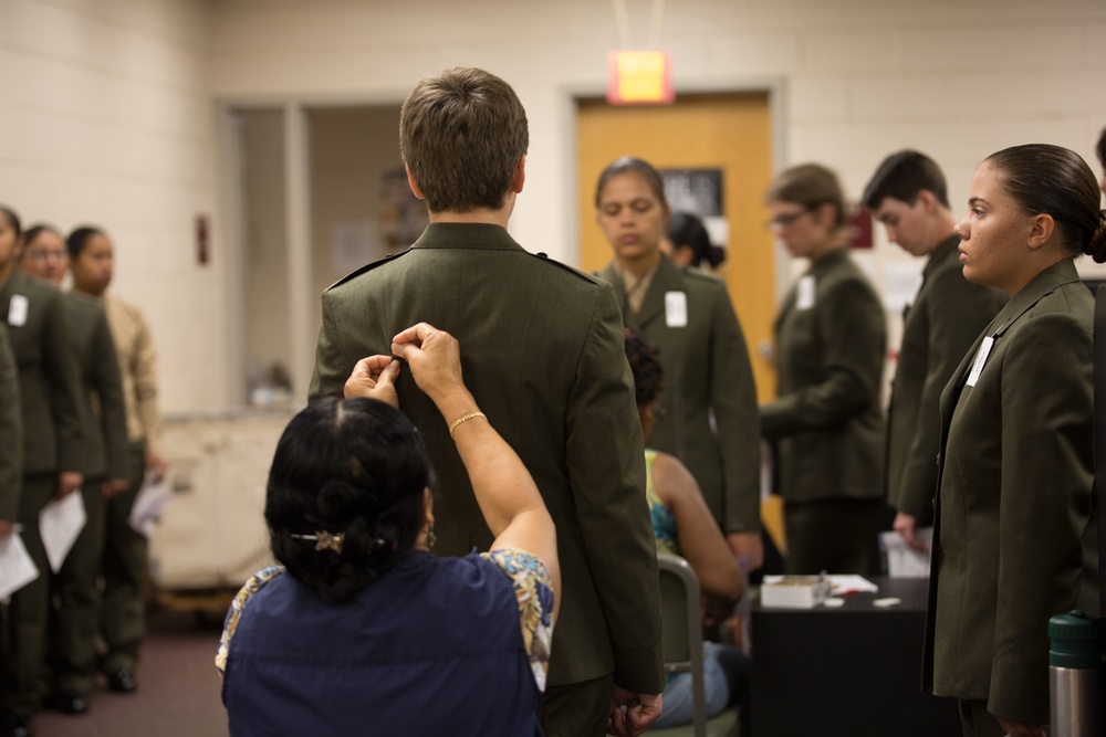 Parris Island recruits get first fitting for Marine Corps uniforms they hope to earn