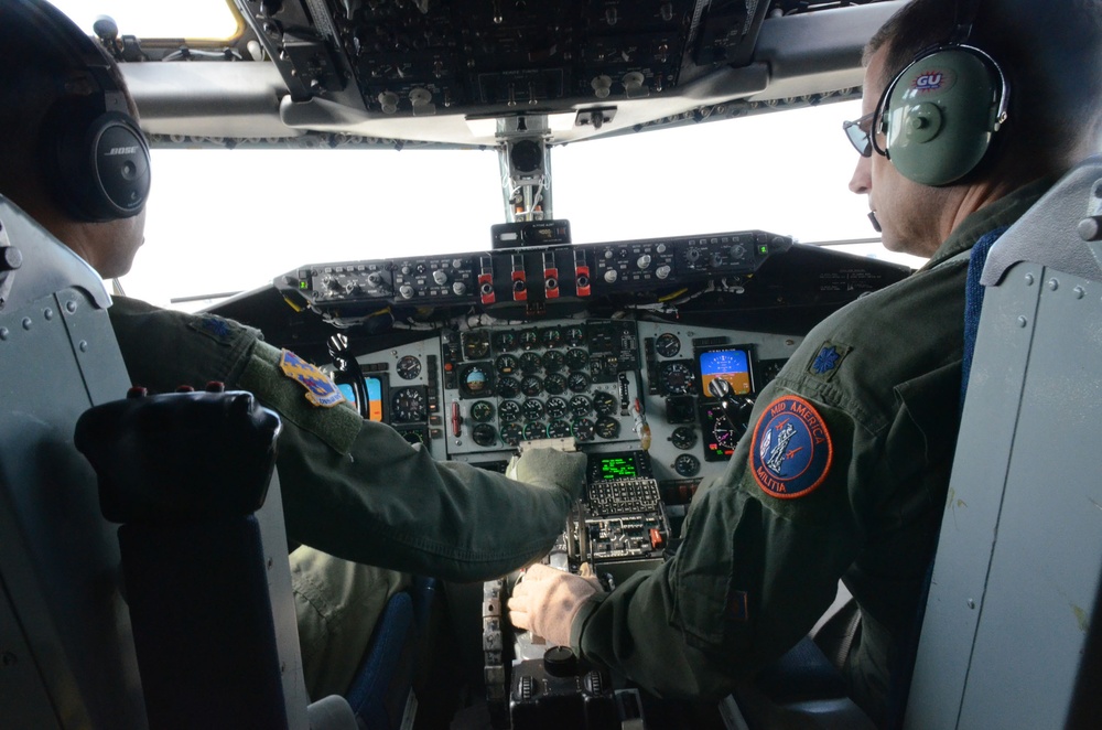 Taking off in a KC-135