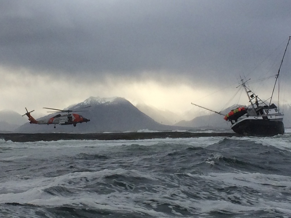 Coast Guard rescues 2 men from grounded vessel near Sitka, Alaska