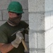 Engineers construct roof at Yorke school construction site in Belize City