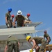 Engineers construct roof at Yorke school construction site in Belize City