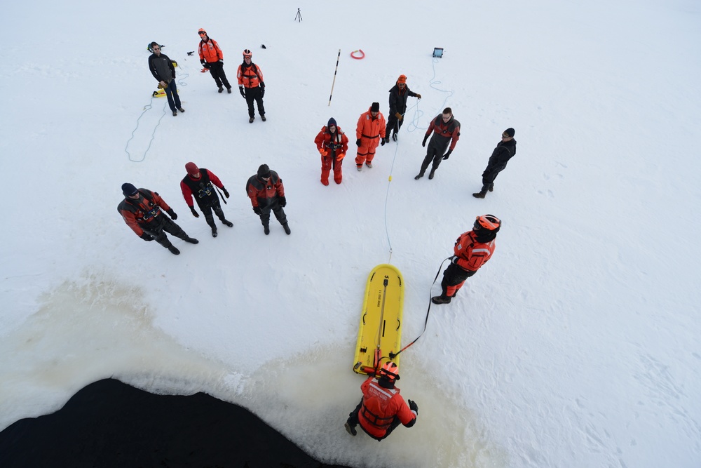 Coast Guard, Kotzebue Fire Department train for ice rescue