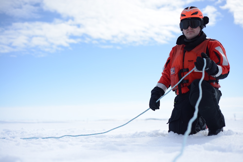 Coast Guard, Kotzebue Fire Department train for ice rescue