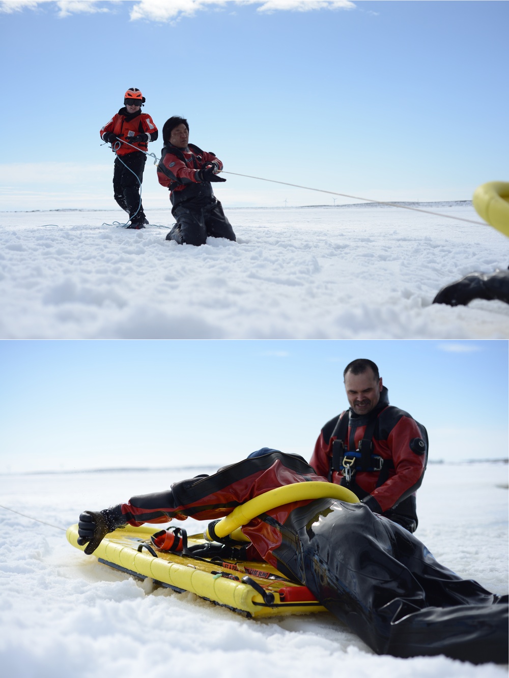 Coast Guard, Kotzebue Fire Department train for ice rescue