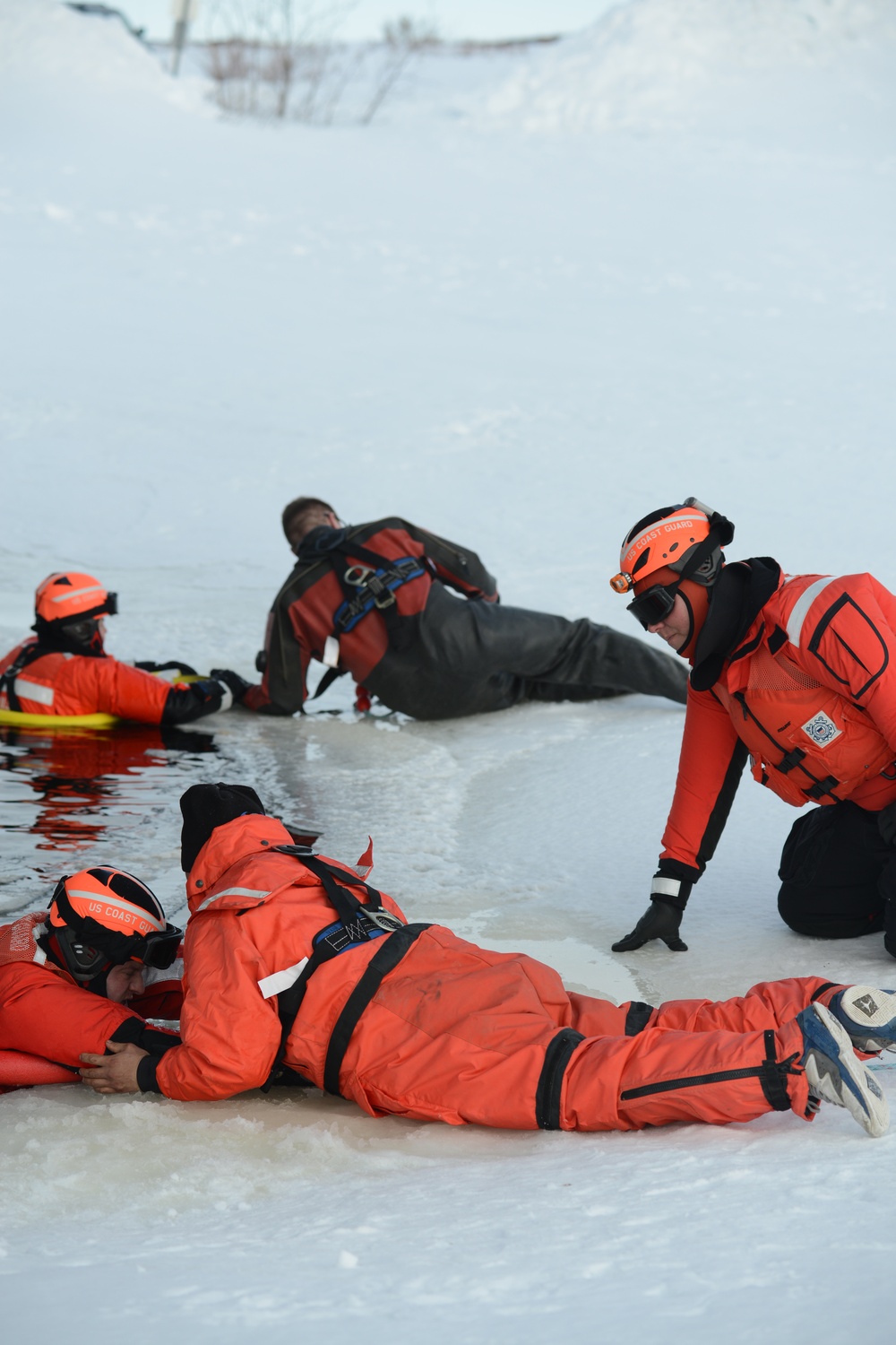 Coast Guard, Kotzebue Fire Department train for ice rescue