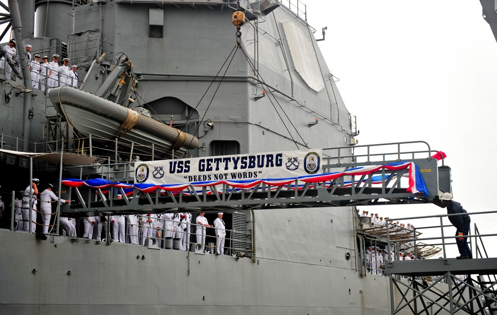 USS Gettysburg homecoming