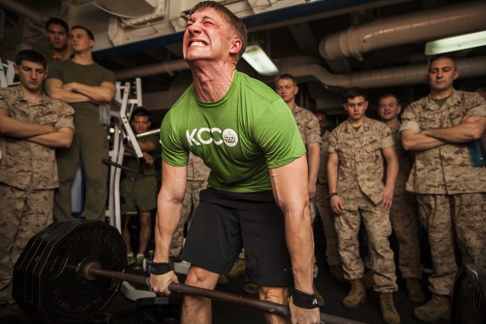 22nd MEU Marines dominate Bataan weight-lifting competition