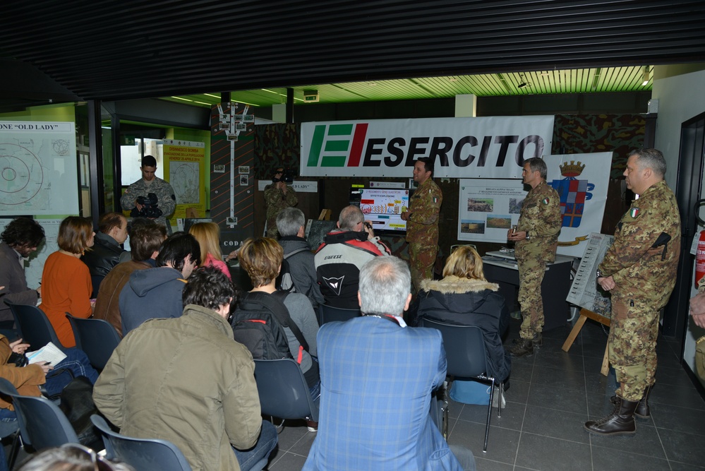 'Bomba Day' in Vicenza, UXO removal near Caserma Del Din, Italian army operation 'OLD LADY'