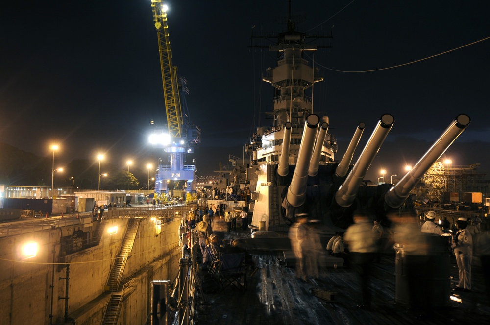 Missouri undocking