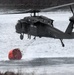 New York Army National Guard helicopters conduct fire bucket training in Hudson River