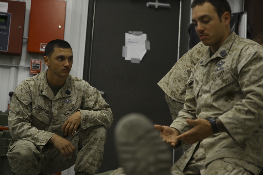 Practical applications give corpsmen’s training realistic feel