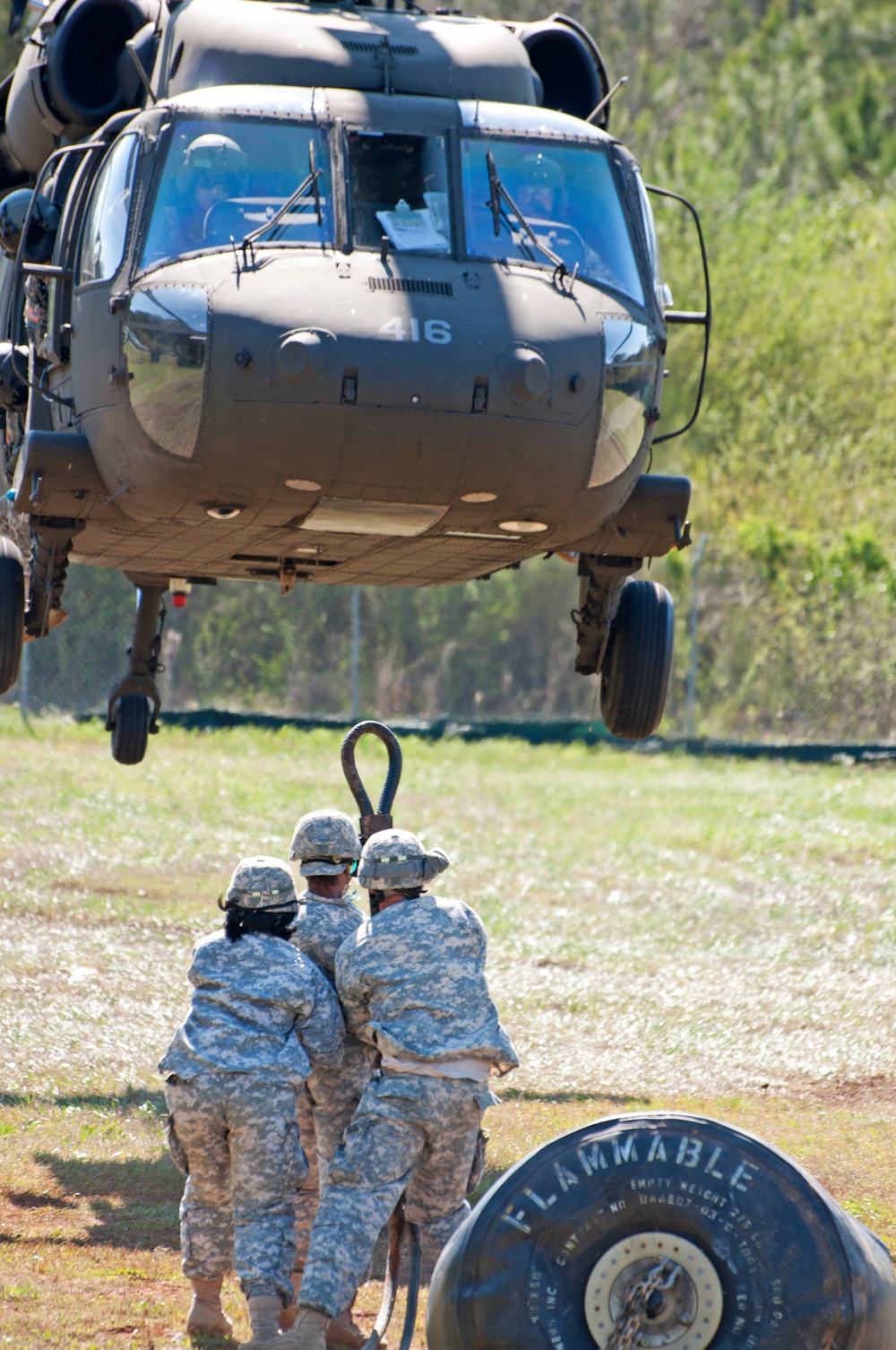Alabama Guard units collaborate for sling load training
