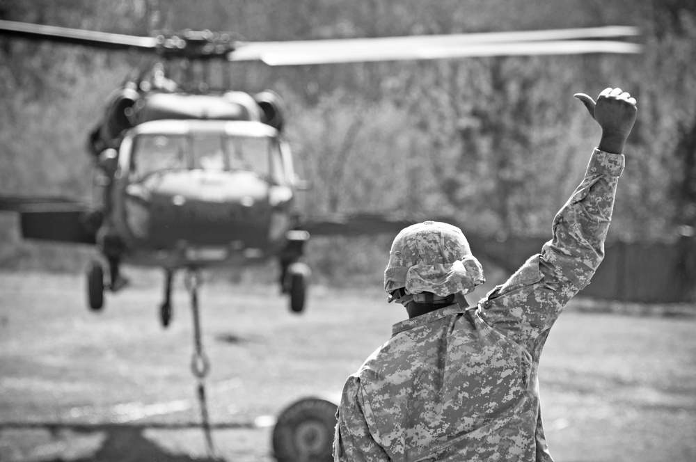 Alabama Guard units collaborate for sling load training