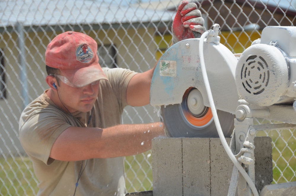 BDF, US engineers in Hattieville work tirelessly to build new preschool