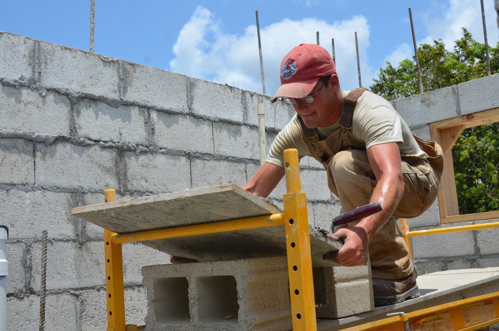 BDF, US engineers in Hattieville work tirelessly to build new preschool